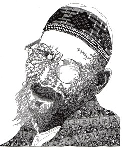 old man1 - pen and ink