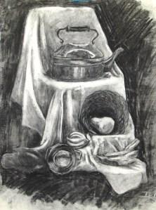 Charcoal still life