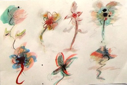 Colour ink flowers2